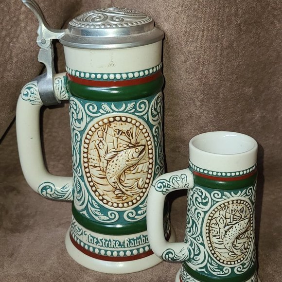 beer stein with matching mini stein - Picture 1 of 2